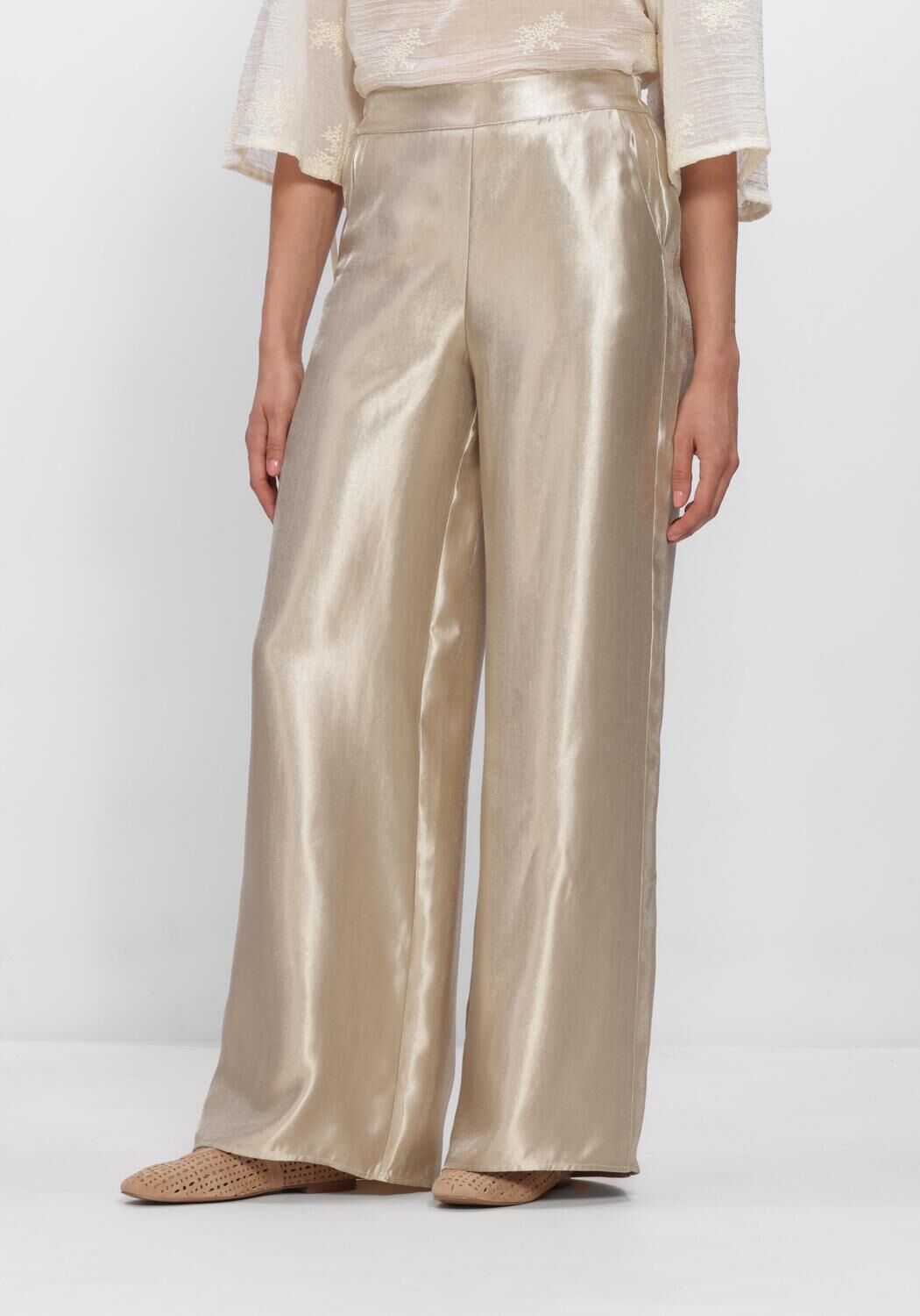 Goldfarbene FREEBIRD Hosen WV-SHINY-TWILL-VIS-26-1 - large