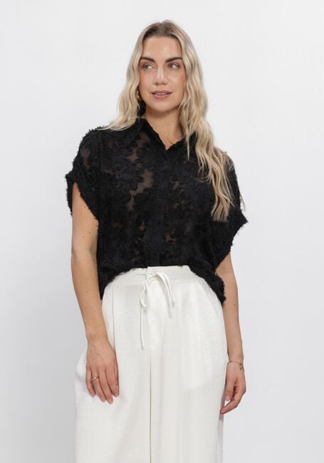 Schwarze ROUGE EDIT Blusen ROUKYOTO S/S SHIRT - large