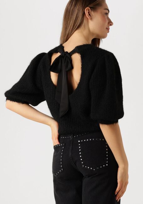 Schwarze CO'COUTURE Pullover CORALIE BOW RIB KNIT - large