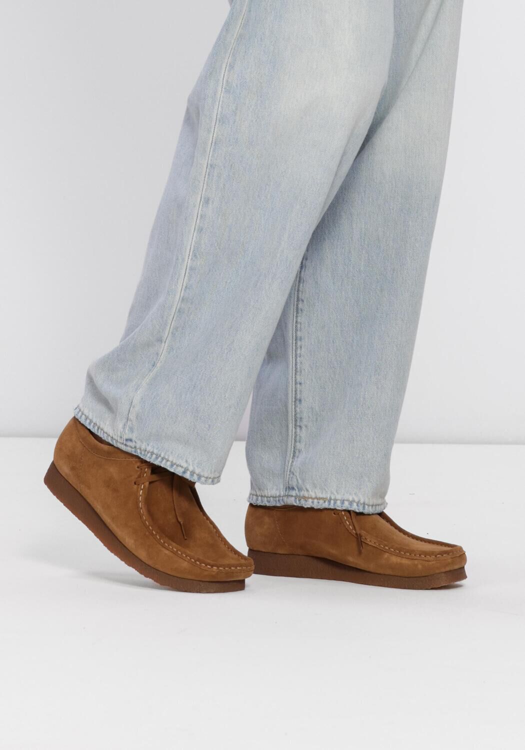 Camelfarbene CLARKS ORIGINALS Loafer WALLABEE M - large