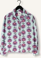 Hellblau POM AMSTERDAM Blusen VIOLET FLOWER AQUA BLOUSE Hellblau POM AMSTERDAM Blusen VIOLET FLOWER AQUA BLOUSE - medium