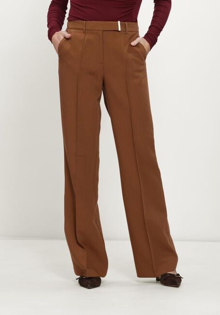 Cognacfarbene AAIKO Hose CHANTALLE ELASTIC RPES 345 TROUSERS - large