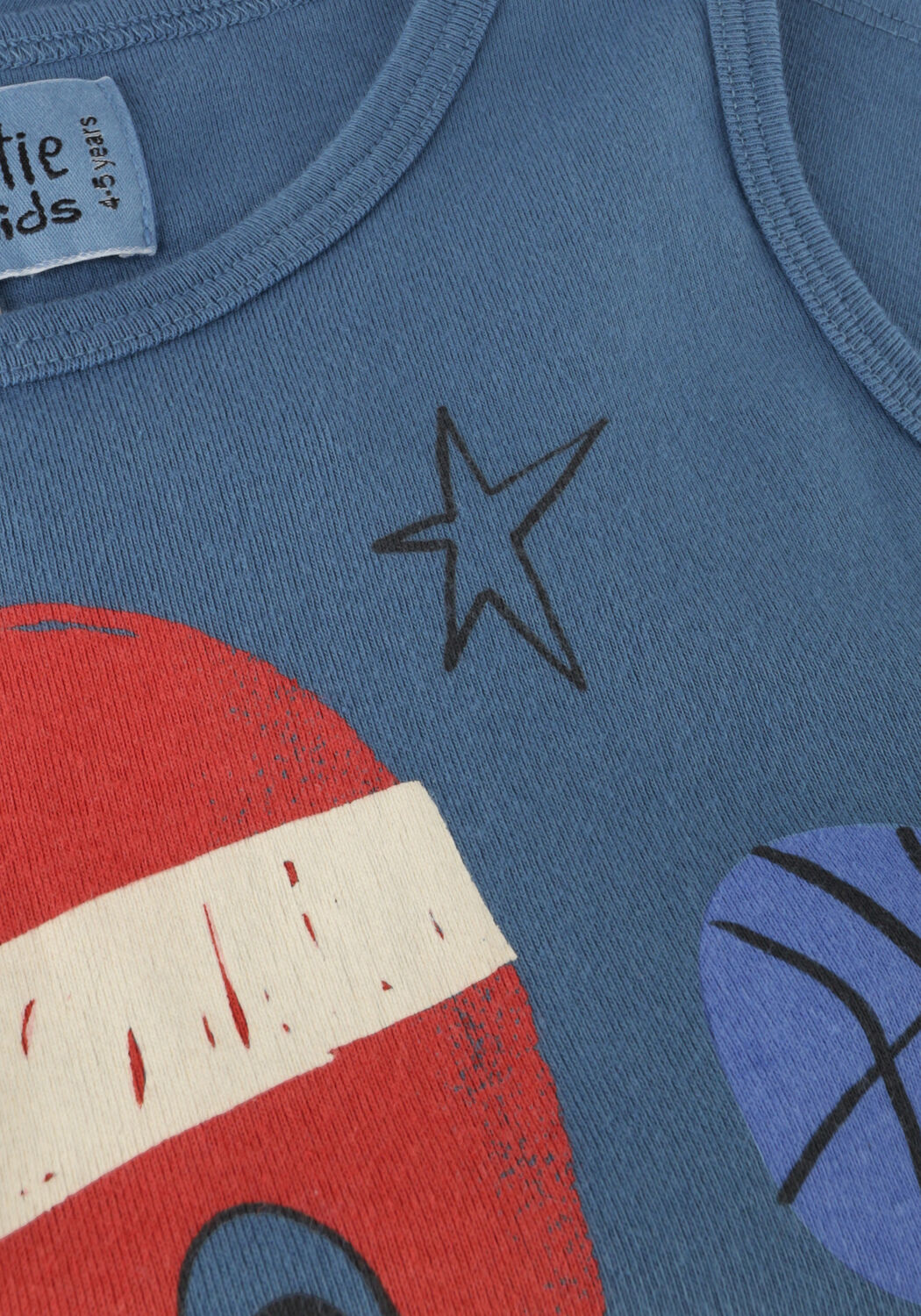 Blaue L&Ouml;TIEKIDS T-shirt S24-02-03 - large