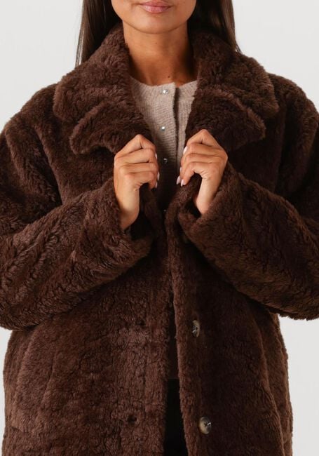Braune NOTRE-V Fake-Fur-Jack NV-GERTRUDE - large