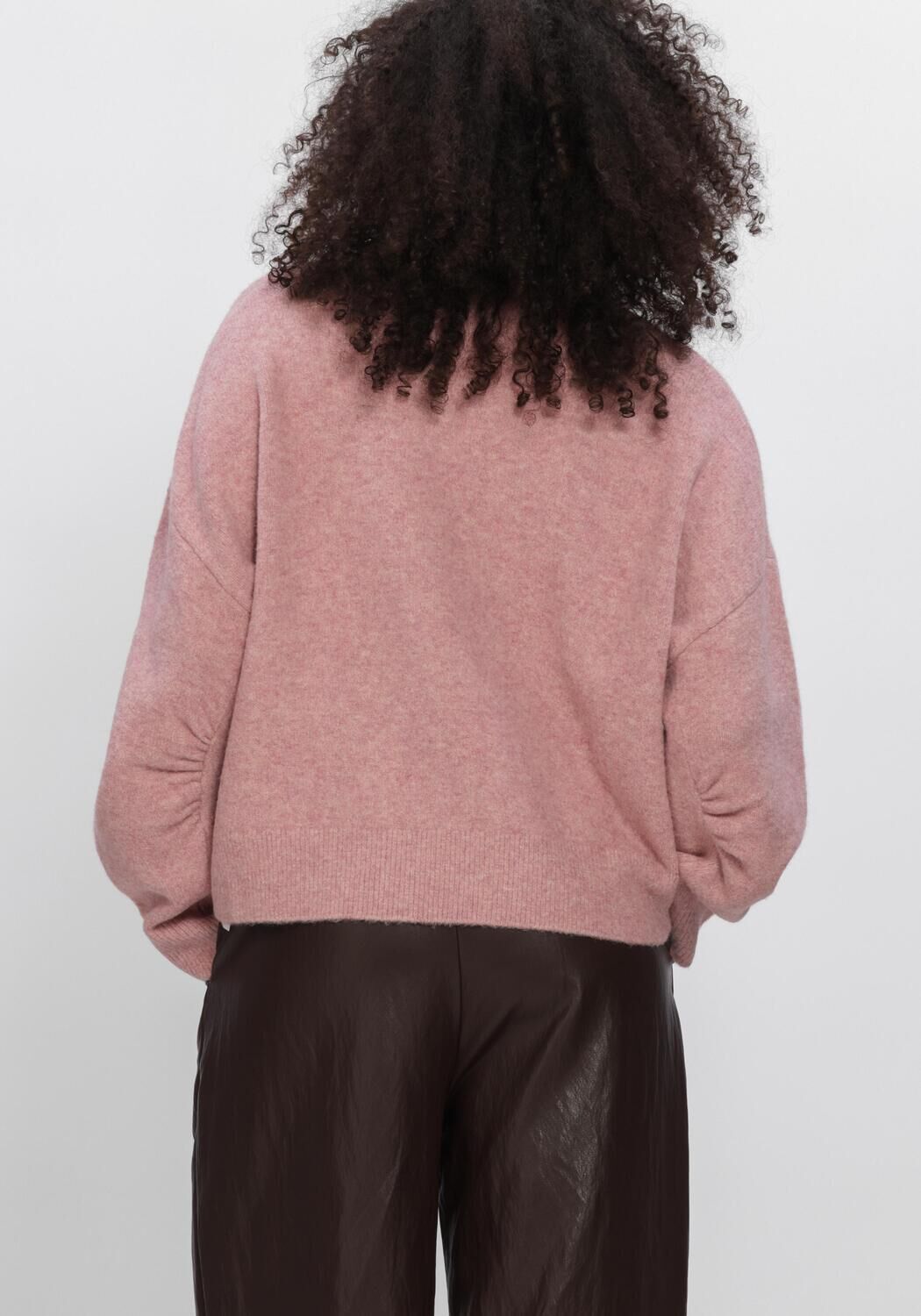 Hell-Pink SUMMUM Pullover BOXY SWEATER WOOL - large