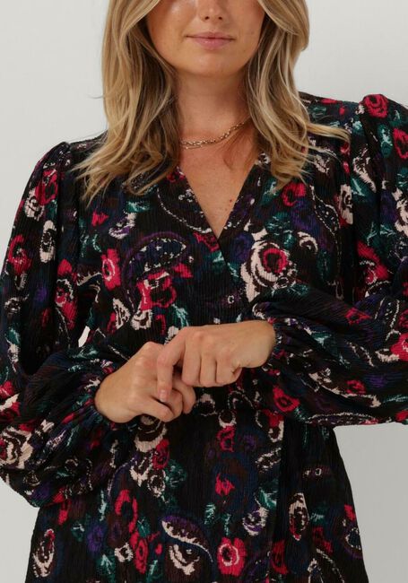Schwarze ALIX THE LABEL Minikleid PAISLEY FLOWER DRESS - large