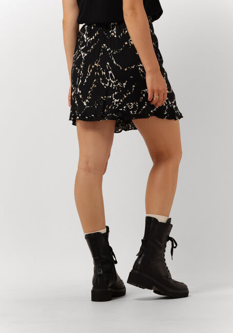 Schwarze ALIX THE LABEL Minirock LADIES WOVEN ANIMAL LINES MINI SKIRT - large