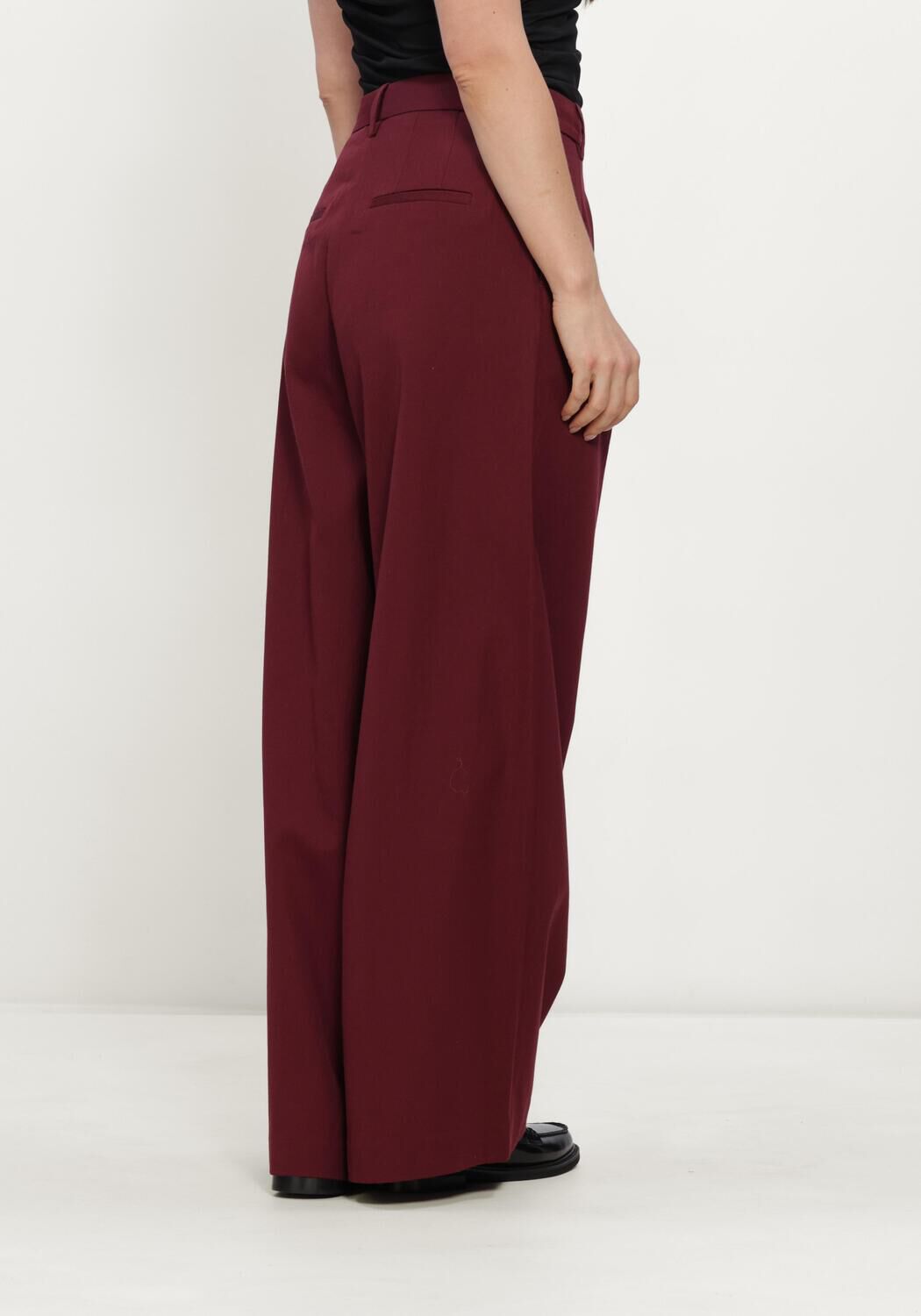 Bordeaux SELECTED WOMEN Hose SLWEXTRA WIDE HW THILDE PANT - large