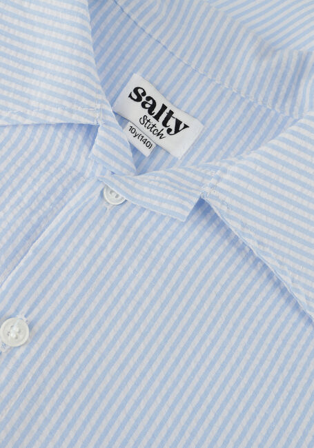 Hellblau Salty Stitch Bluse OVERSIZED BLOUSE - SALTY STRIPES - large