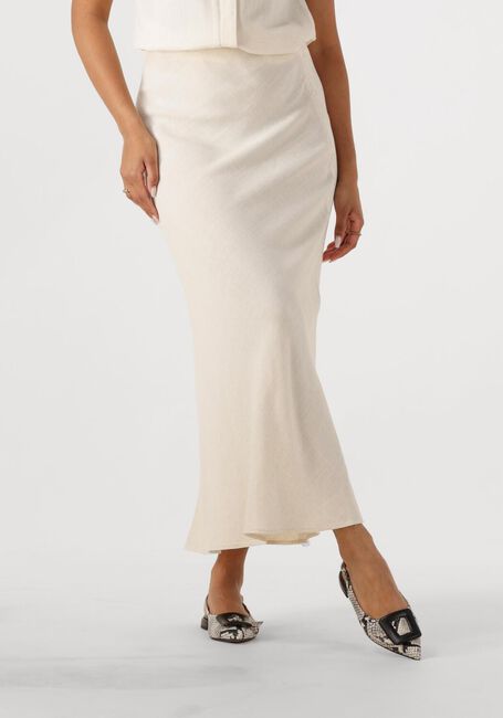 Ecru SELECTED FEMME Maxirock SLFVIVA-LENA HW ANKLE SKIRT - large