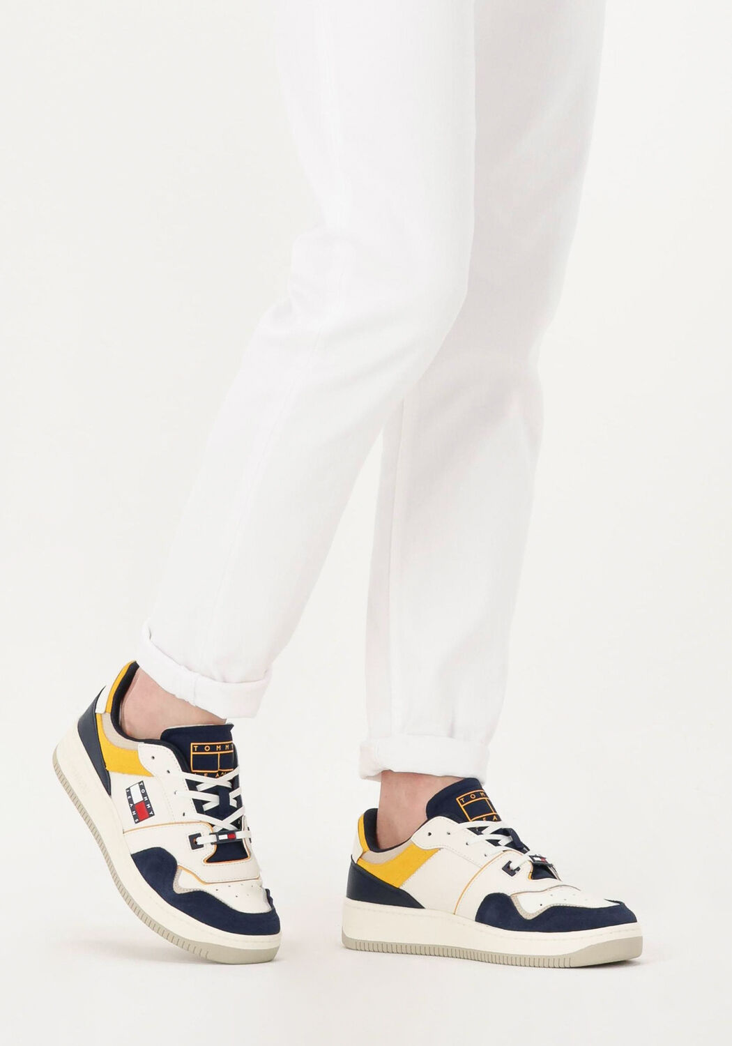 Blaue TOMMY JEANS Sneaker Low TOMMY JEANS DECONSTRUCTED BASKET - large