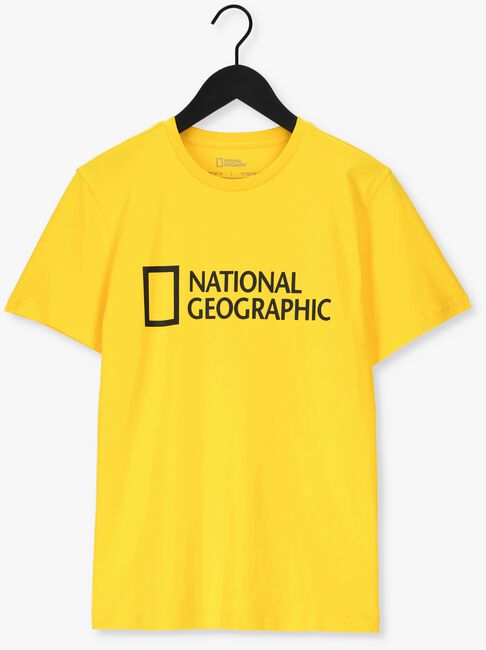 Gelbe NATIONAL GEOGRAPHIC T-shirt UNISEX T-SHIRT WITH BIG LOGO - large