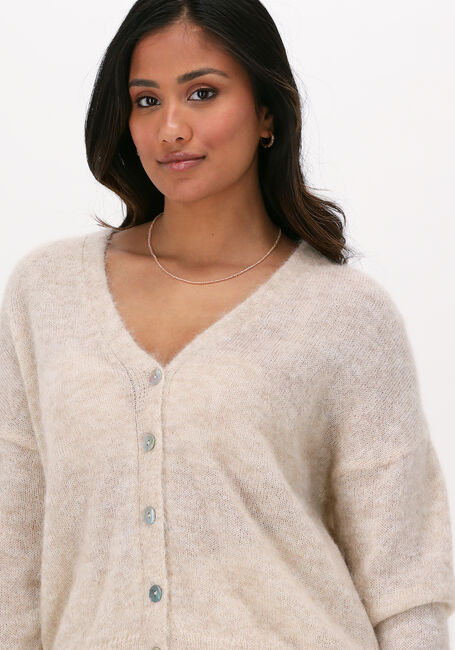 Beige SUMMUM Strickjacke CARDIGAN FEATHER LIGHT ALPACA - large