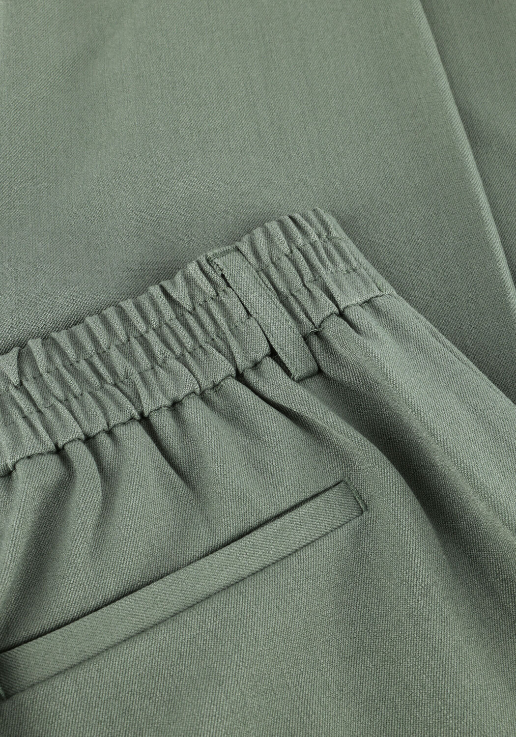 Olive OBJECT Hose OBJLISA SLIM PANT - large