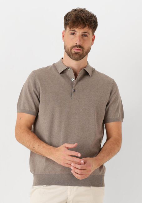 Beige PROFUOMO Polo-Shirt POLO SHORT SLEEVE - large