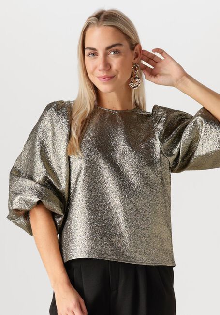 Goldfarbene BY-BAR Blusen ZITA GOLD BLOUSE - large