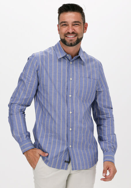 Blaue SCOTCH & SODA Casual-Oberhemd REGULAR-FIT TWO-TONE STRIPED S - large