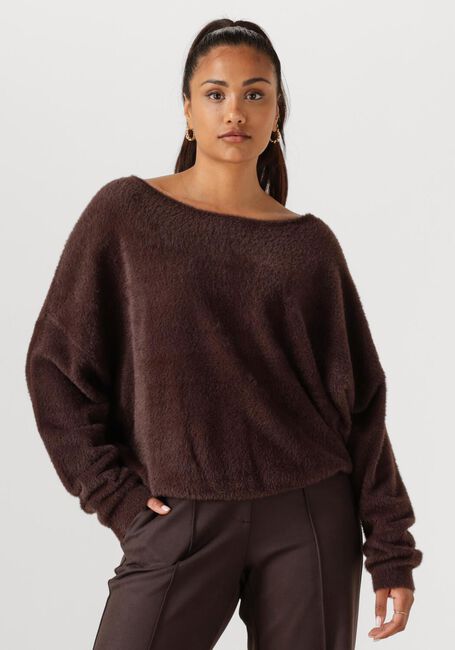 Braune NUKUS Pullover MATHILDE PULLOVER SOFT - large