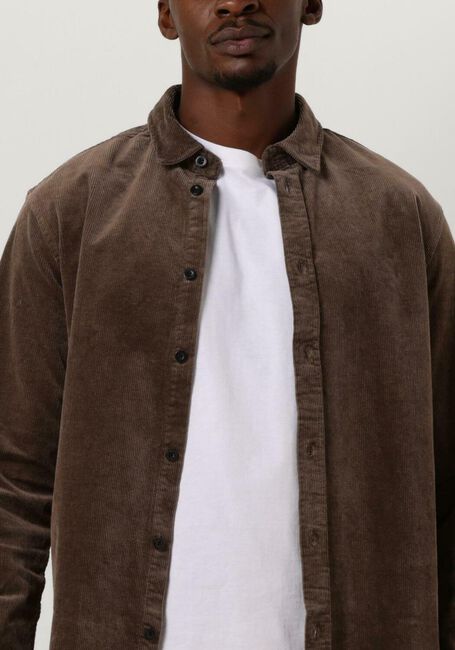 Braune ANERKJENDT Overshirt AKLEIF CORDUROY SHIRT - large