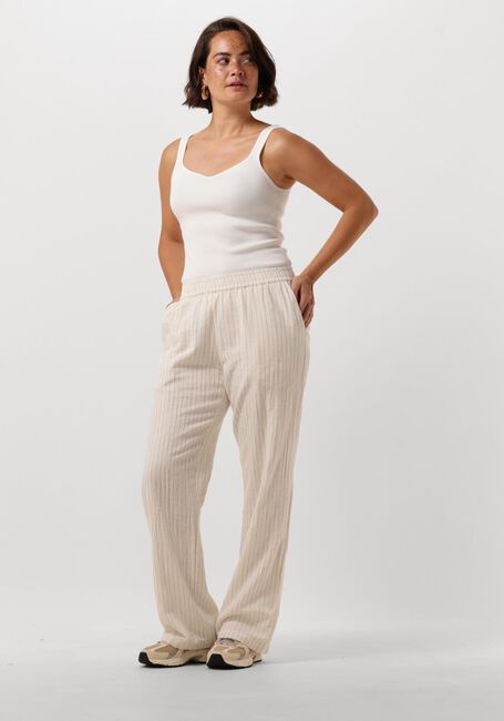 Nicht-gerade weiss NEO NOIR Hose ASTRA SIMPLE STRIPE PANTS - large