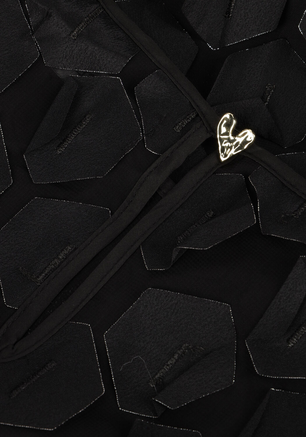 Schwarze JANSEN AMSTERDAM Top 3D177 BLOUSE PEPPER - large