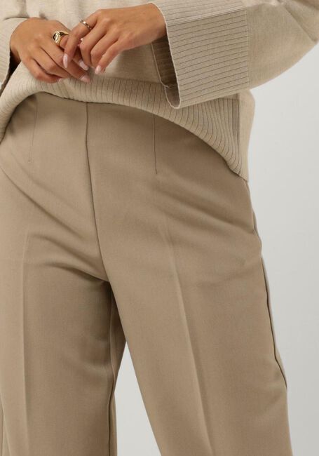 Beige MSCH COPENHAGEN Weite Hose MSCHBARBINE HW PANTS - large