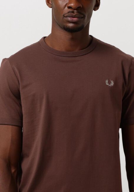 Rote FRED PERRY T-shirt RINGER T-SHIRT - large
