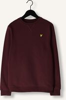 Bordeaux LYLE & SCOTT Sweatshirt BRUSH BACK CREW NECK SWEATSHIRT Bordeaux LYLE & SCOTT Sweatshirt BRUSH BACK CREW NECK SWEATSHIRT - medium