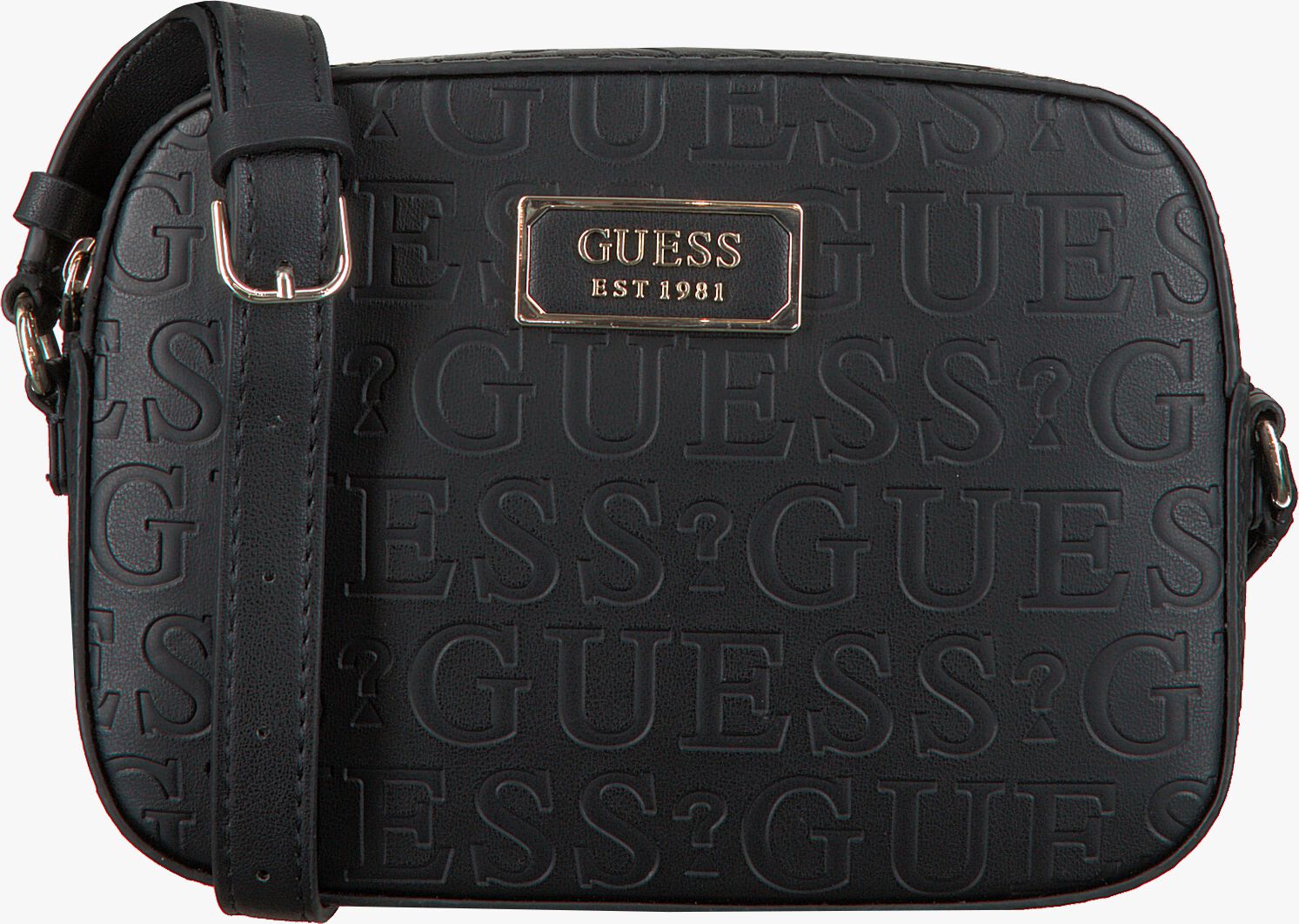 Schwarze GUESS KAMRYN CROSSBODY TOP ZIP Umhängetasche Omoda