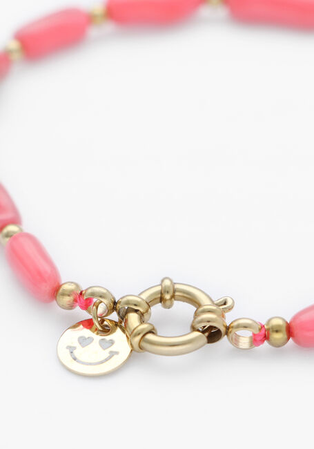 Koralle BONNIE STUDIOS Kette TOMMY GOLD PINK BRACELET - large