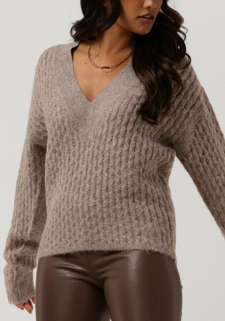 Graue SIMPLE Pullover ELZI KNIT-REC-PES-MER-22-3 - large