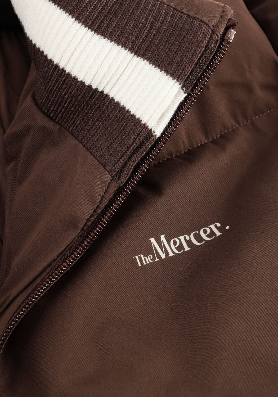 Braune MERCER AMSTERDAM Wattierte Jack THE MERCER PUFFER JACKET - large