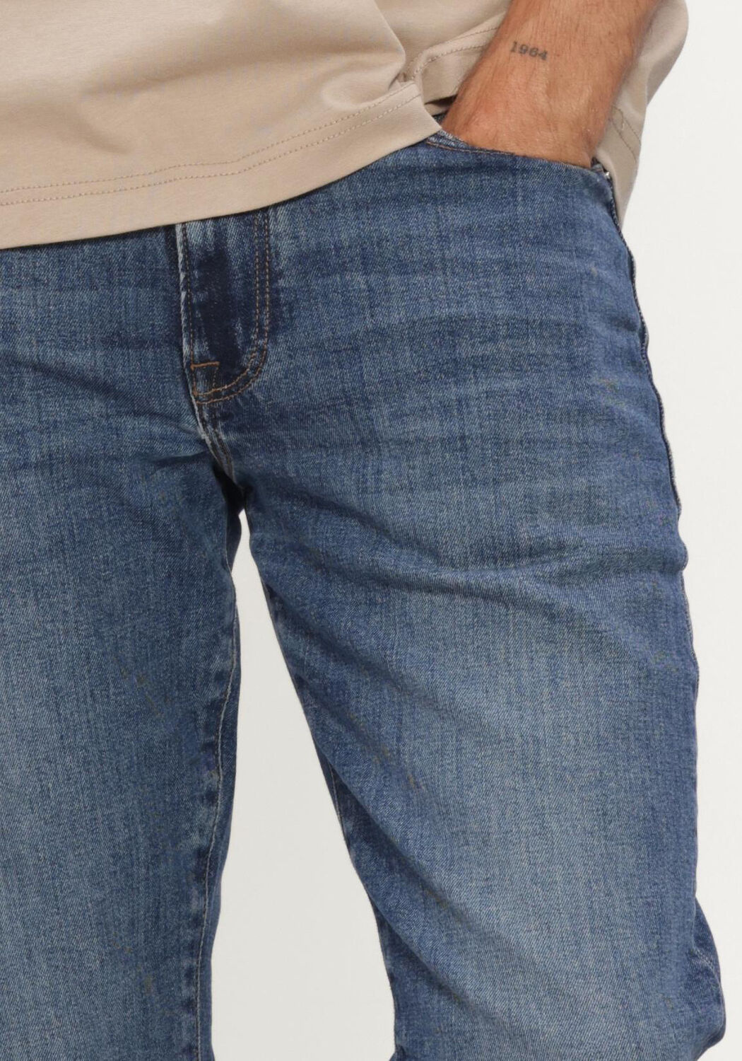 Blaue TOMMY HILFIGER Slim fit jeans DENTON SMOKE BLUE - large