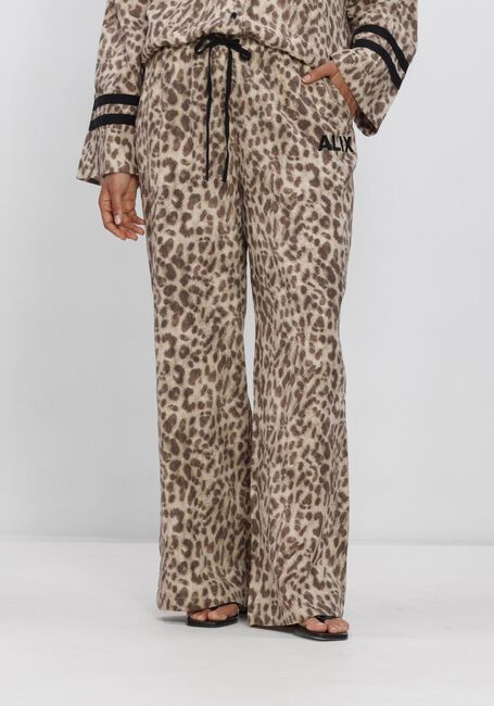 Braune ALIX THE LABEL Hosen LADIES WOVEN SPORTY ANIMAL PANTS - large