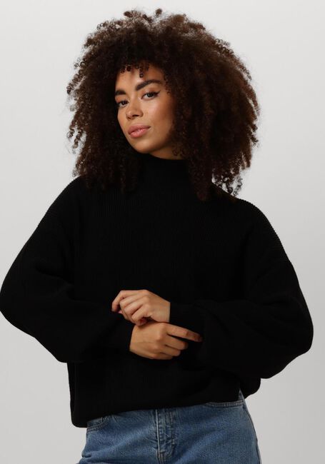 Schwarze MSCH COPENHAGEN Rollkragenpullover MSCHMAGNEA RACHELLE RIB PULLOVER - large