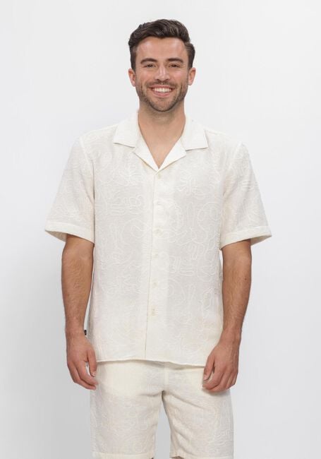 Wei&szlig;e BUTCHER OF BLUE Casual-Oberhemd ALEX RESORT EMBRO SHIRT SS - large