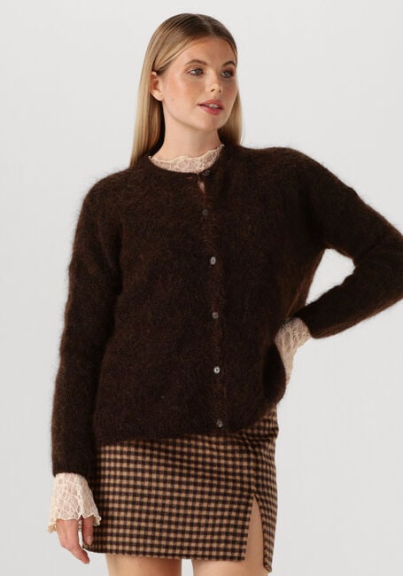 Braune DES PETITS HAUTS Strickjacke BEA - large