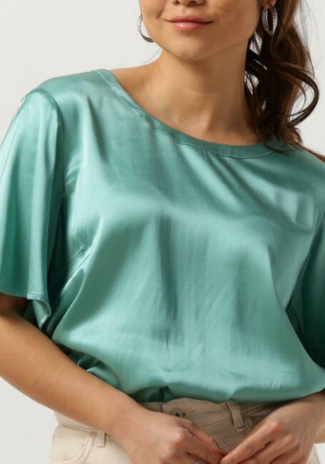 Türkis MOS MOSH Bluse EVIE SS SATIN BLOUSE - large