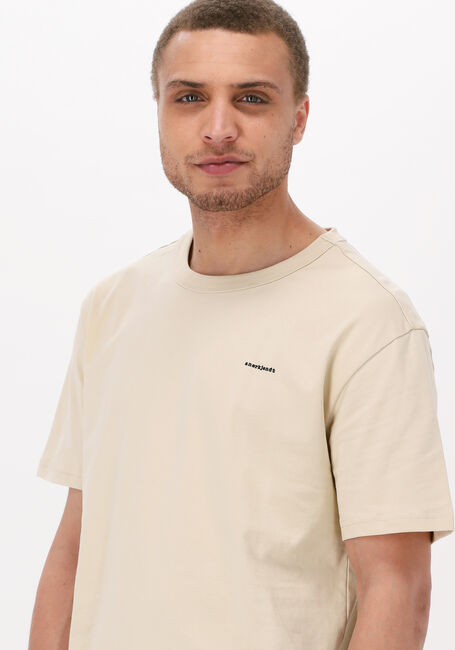 Braune ANERKJENDT T-shirt AKKIKKI RUBBER LOGO TEE - large