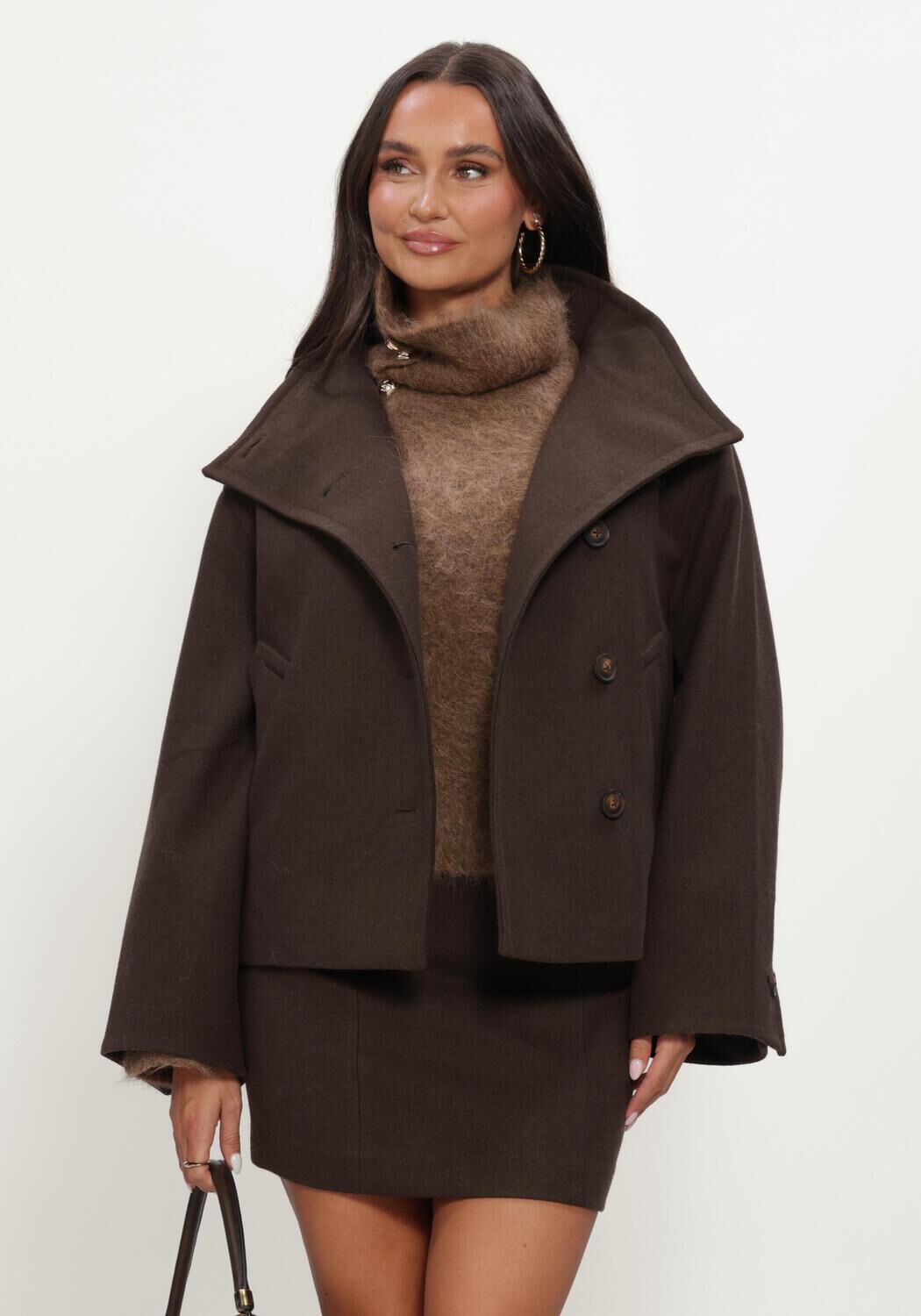 Braune TWIST & TANGO M&auml;ntel LYCKE FUNNELNECK JACKET - large