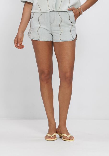 Blaue DANTE6 Kurze Hosen NERIDA EMBELLISHED DENIM SHORTS - large