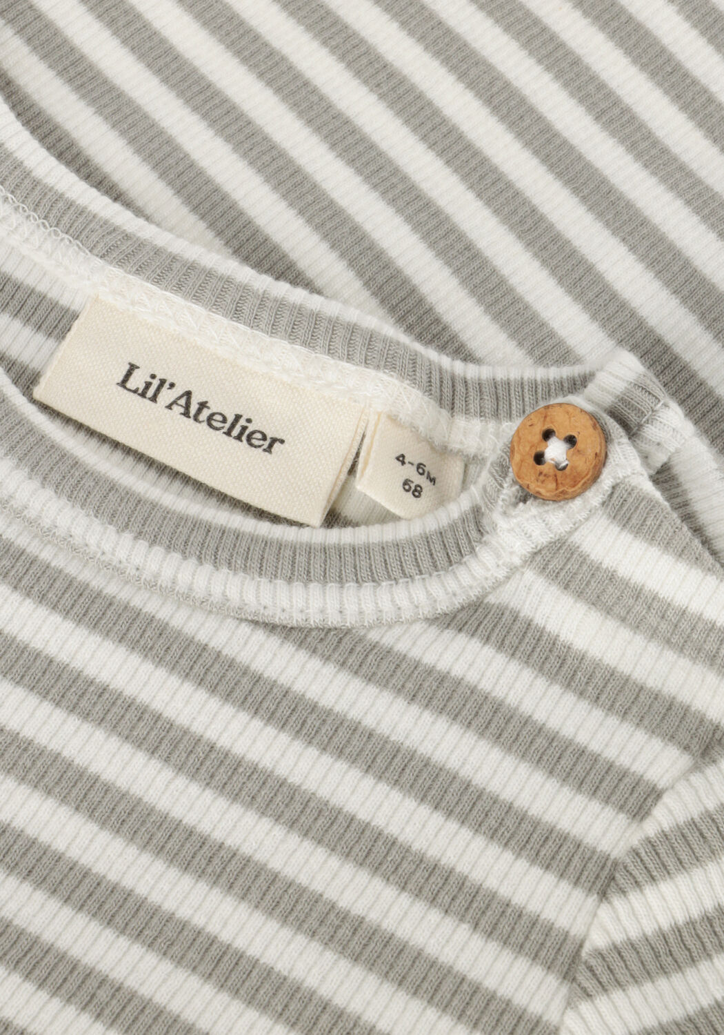 Graue LIL' ATELIER Strampler NBMGAGO LS SLIM BODY LIL NOOS - large