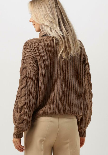 Braune Y.A.S. Rollkragenpullover YASSANNE LS KNIT ROLLNECK PULLOVER - large