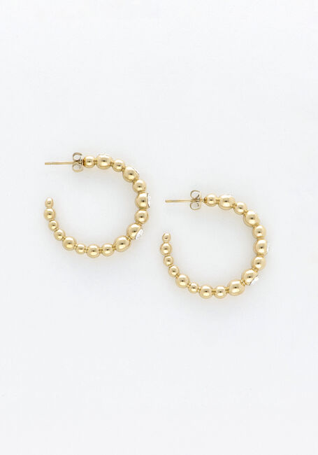 Goldfarbig NOTRE-V Ohrringe EARRING STONE CRYSTAL - large