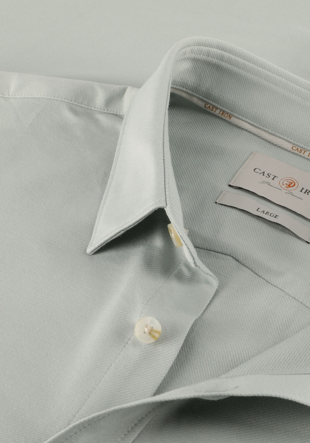 Hellgrau CAST IRON Casual-Oberhemd CF TECH TWILL JERSEY - large