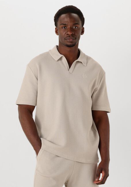Beige PURE PATH Polo-Shirt LOOSE FIT POLO SS T-SHIRTS - large