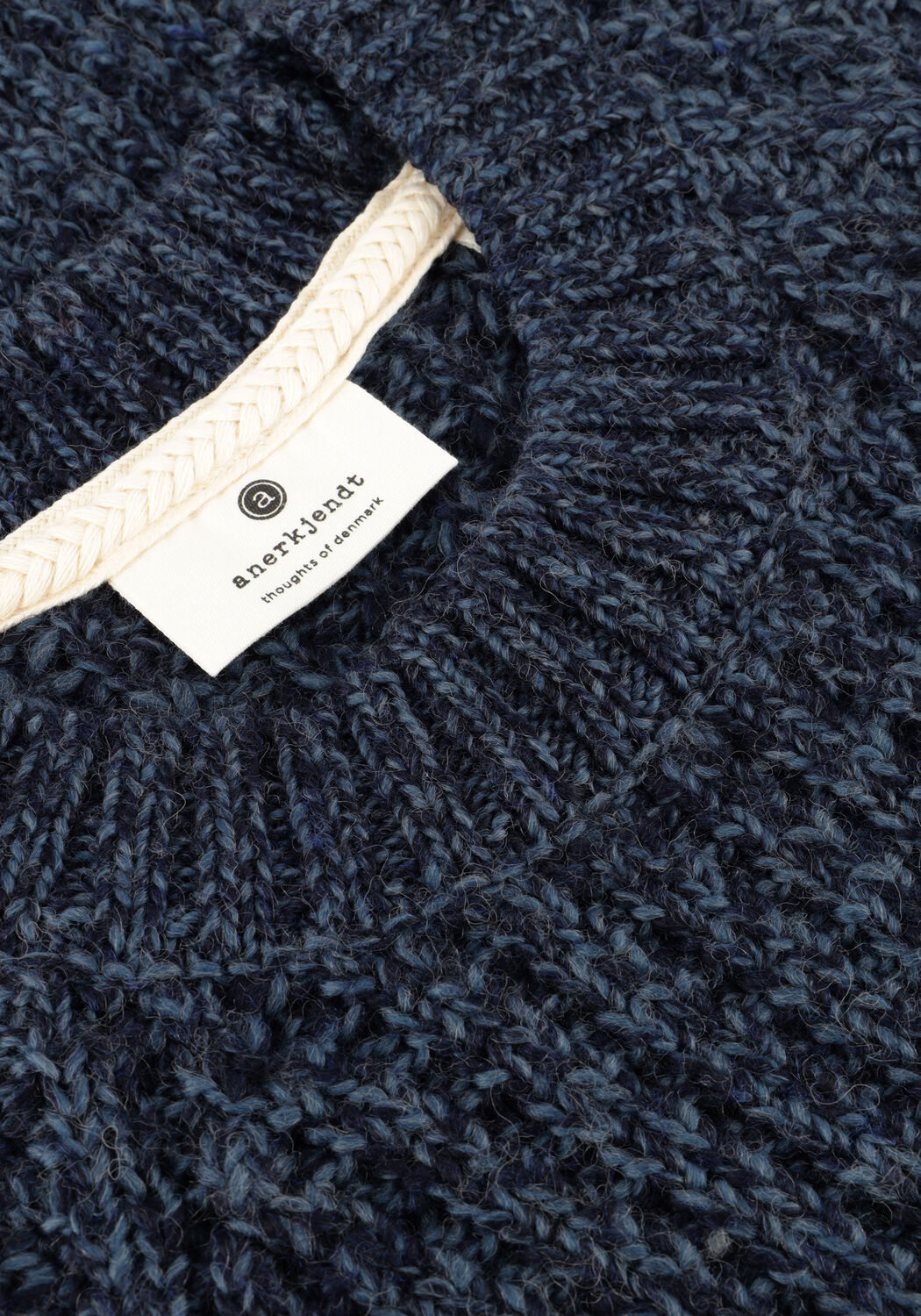 Dunkelblau ANERKJENDT Pullover AKSUNE STRUCTURE KNIT - large