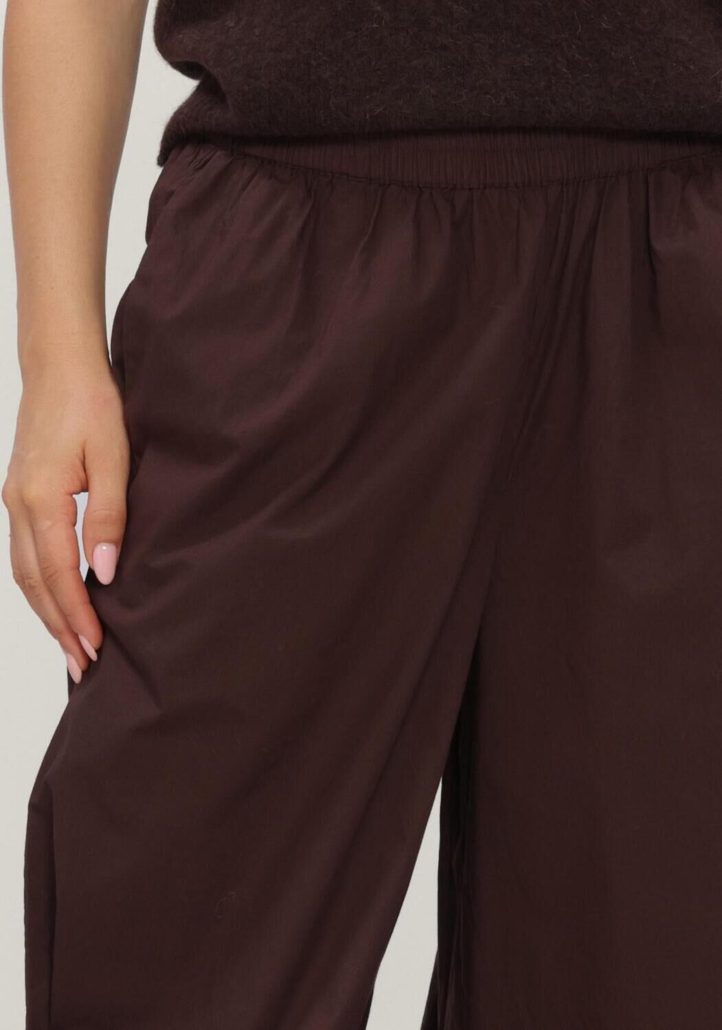 Braune Y.A.S. Weite Hose YASMELVO MW BALLOON PANT - large