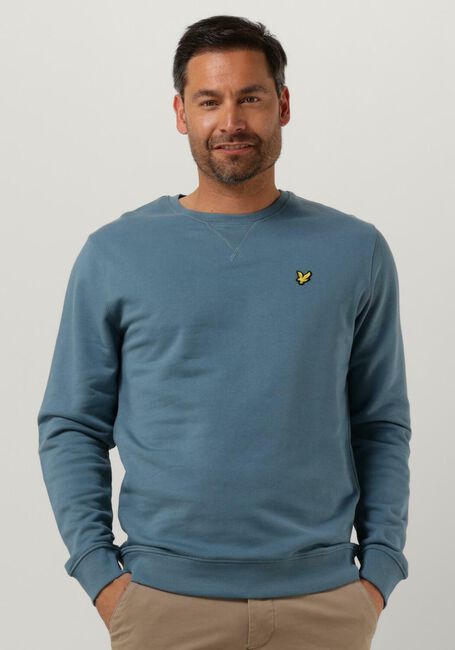 Blaue LYLE & SCOTT Pullover CREW NECK SWEATSHIRT - large