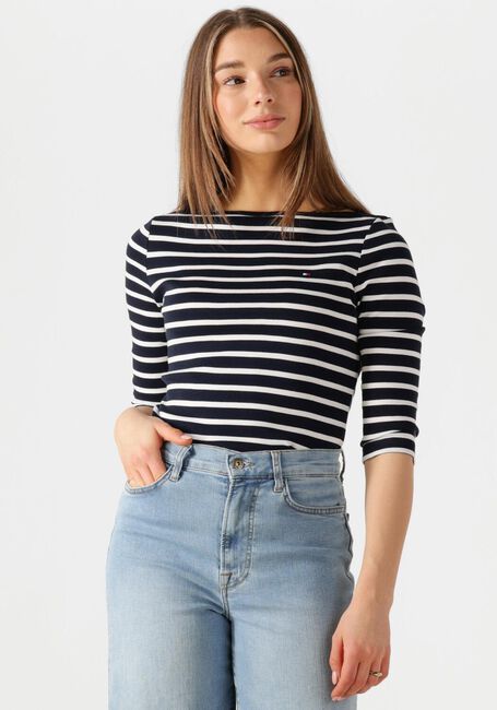Blaue TOMMY HILFIGER Tops & T-shirts NEW CODY SLIM BOAT-NK 3/4SLV - large